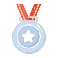 Trendy Star Medal vector