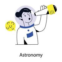 Trendy Astronomy Concepts vector