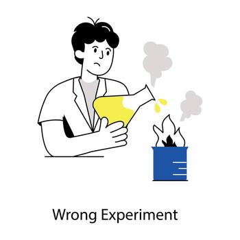 de moda incorrecto experimentar vector