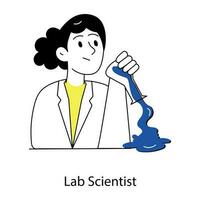 Trendy Lab Scientist vector