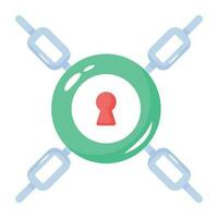 Trendy Security Lock vector