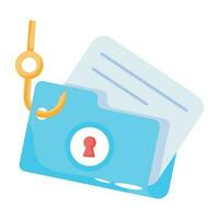 Trendy Folder Phishing vector