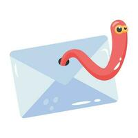 Trendy Spam Mail vector