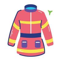 Trendy Firefighter Jacket vector