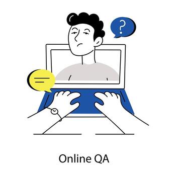 de moda en línea qa vector