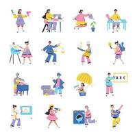 Set of Occupations Flat Illustrations vector