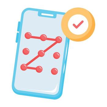 Trendy Mobile Pattern vector