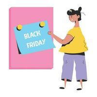 Trendy Black Friday vector