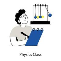 Trendy Physics Class vector