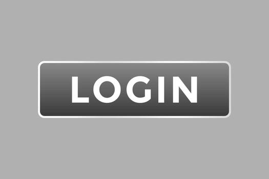 Log In Button. Speech Bubble, Banner Label Login vector