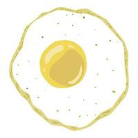 Sunny side up illustration. Perfect for food themed icons, logos, photo elements, posters, banners, stickers vector