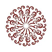 Maroon color tribal design illustration vector