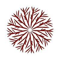 Maroon color tribal design illustration vector