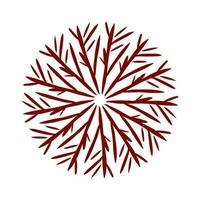 Maroon color tribal design illustration vector