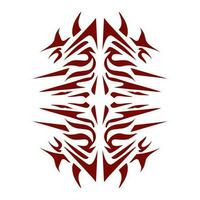 Maroon color tribal design illustration. Perfect for tattoos, stickers, icons, logos, hats, wallpaper elements vector