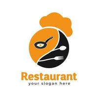 Restaurant logo design vector template