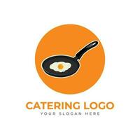 Restaurant catering logo design vector template