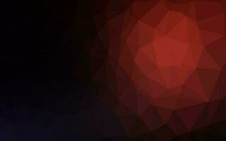 Dark Red vector abstract polygonal texture.