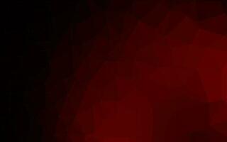 Dark Red vector shining triangular pattern.