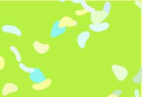 Light Green, Yellow vector background with abstract forms.