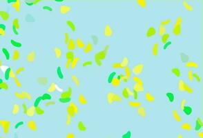 Light Green, Yellow vector texture with random forms.