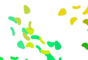 Light Green, Yellow vector backdrop with abstract shapes.