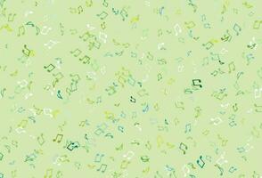 Light colorful vector pattern with music elements.