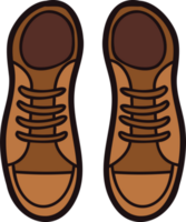 mano disegnato carino scarpe da ginnastica nel scarabocchio stile png