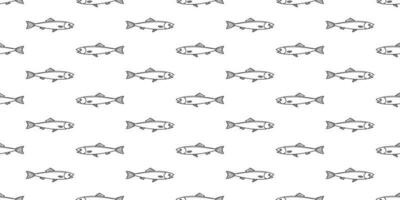 fish seamless pattern salmon vector shark fin dolphin whale ocean sea background repeat wallpaper