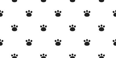 bear paw seamless pattern foot print polar bear vector isolated wallpaper background