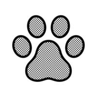 dog paw vector footprint icon logo puppy cat french bulldog polka dot cartoon illustration