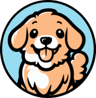 Hand Drawn cute dog in doodle style png