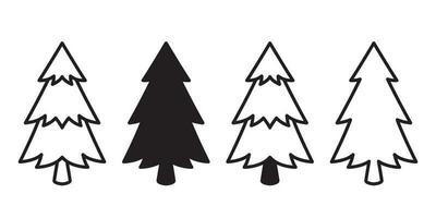 Christmas tree vector icon logo cartoon character illustration symbol graphic design