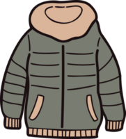 Hand Drawn cute jackets for men in doodle style png