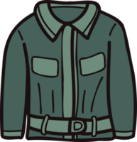 Hand Drawn cute jackets for men in doodle style png