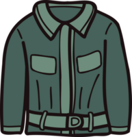 main tiré mignonne vestes pour Hommes dans griffonnage style png