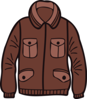 Hand Drawn cute jackets for men in doodle style png