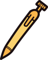 Hand Drawn pen in doodle style png