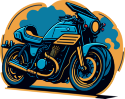 Vintage Bike Logo Cartoon with png