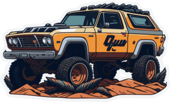 Off Road Classic Car Cartoon with png