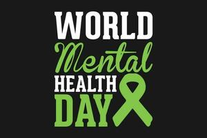 dia mundial de la salud mental vector