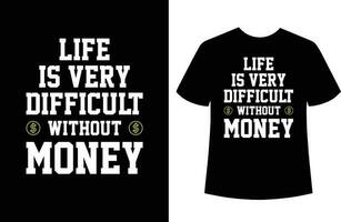 Money t shirt design vector
