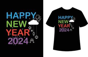 New year t shirt design vector