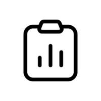 Simple Report icon. The icon can be used for websites, print templates, presentation templates, illustrations, etc vector