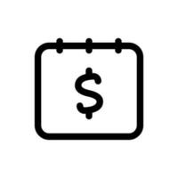 Simple Payment Day icon. The icon can be used for websites, print templates, presentation templates, illustrations, etc vector