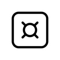 Simple Safety Box icon. The icon can be used for websites, print templates, presentation templates, illustrations, etc vector