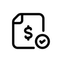 Simple Financial Statement icon. The icon can be used for websites, print templates, presentation templates, illustrations, etc vector