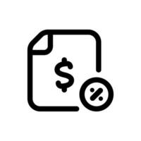 Simple Tax icon. The icon can be used for websites, print templates, presentation templates, illustrations, etc vector