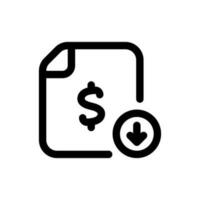 Simple Loss icon. The icon can be used for websites, print templates, presentation templates, illustrations, etc vector