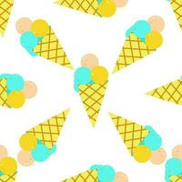 Pattern from summer elements ai vector